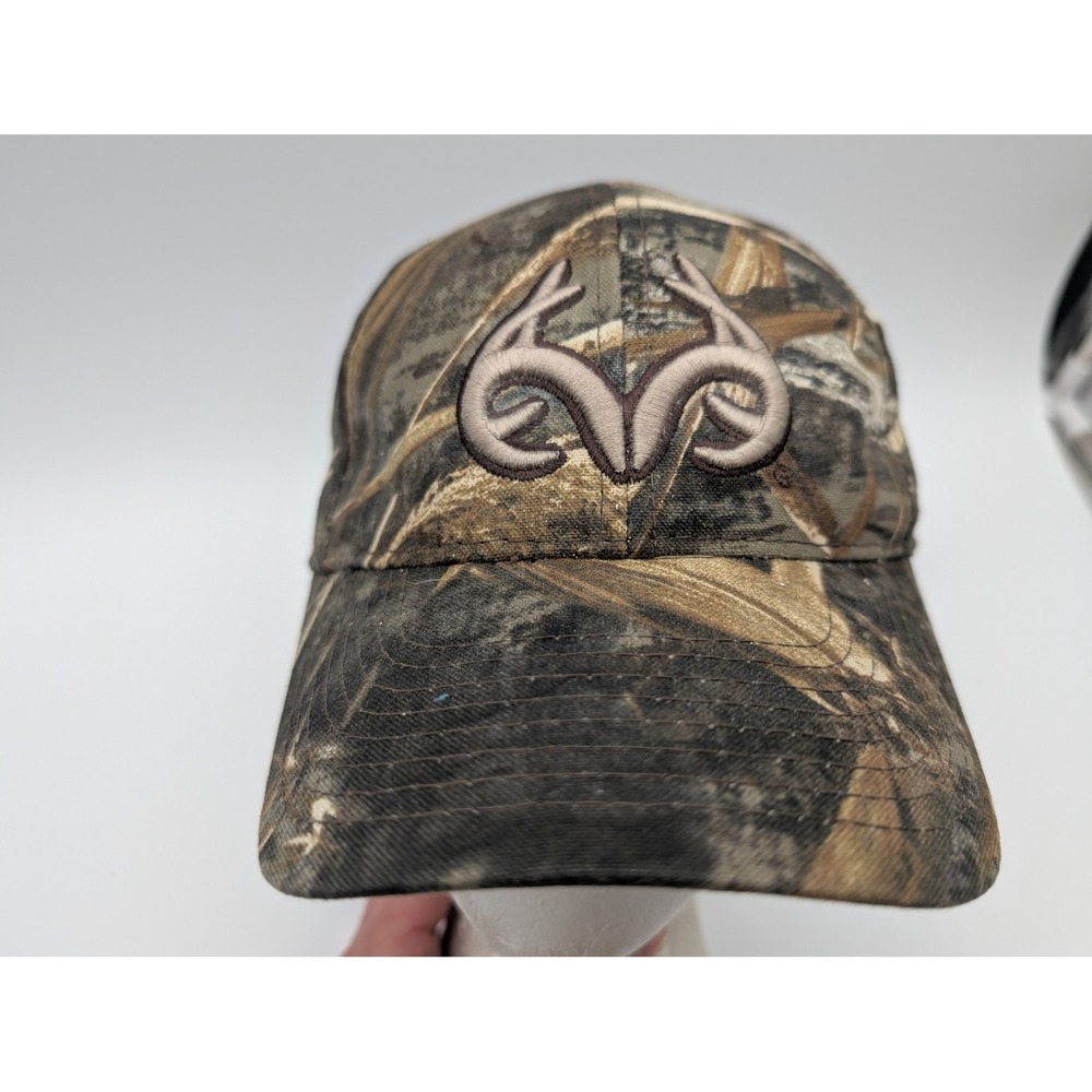 Realtree Camo Baseball Cap Outdoor Cap Antler Logo Snapback Hat Mens